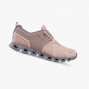 Dámské Běžecké Boty On Cloud 5 Waterproof Růžové Hnědožlutý | 615ASDHXM
