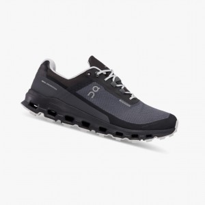 Dámské Běžecké Boty On Cloudvista Waterproof Černé | 352NEXTPM
