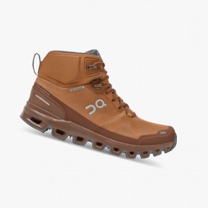 Dámské Pohorky On Cloudrock Waterproof Hnědé | 974EKIXLY