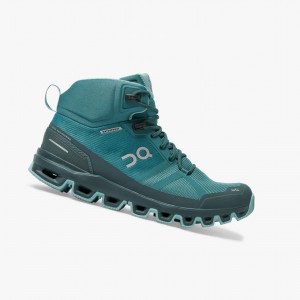 Dámské Pohorky On Cloudrock Waterproof Zelene | 736AXOQRE