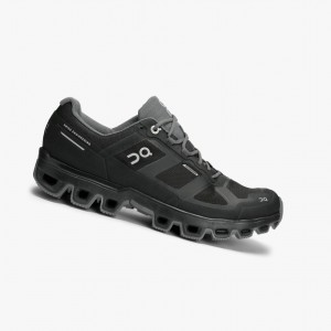 Dámské Trailové Běžecké Boty On Cloudventure Waterproof Černé | 430SQHBUZ