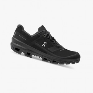 Dámské Trailové Běžecké Boty On Cloudventure Waterproof Černé | 821ZNWBPG