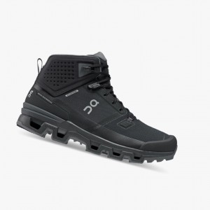 Pánské Pohorky On Cloudrock 2 Waterproof Černé | 462XLWTQC