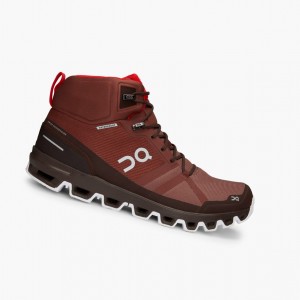 Pánské Pohorky On Cloudrock Waterproof Červené | 164OKSCFJ