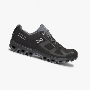Pánské Trailové Běžecké Boty On Cloudventure Waterproof Černé | 854ZIXCWN