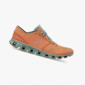 Pánské Tréninkové Boty On Cloud X Oranžové | 415IQTSZR